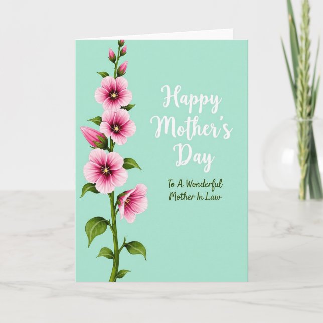 Botanical Mother In Law Card (Front)