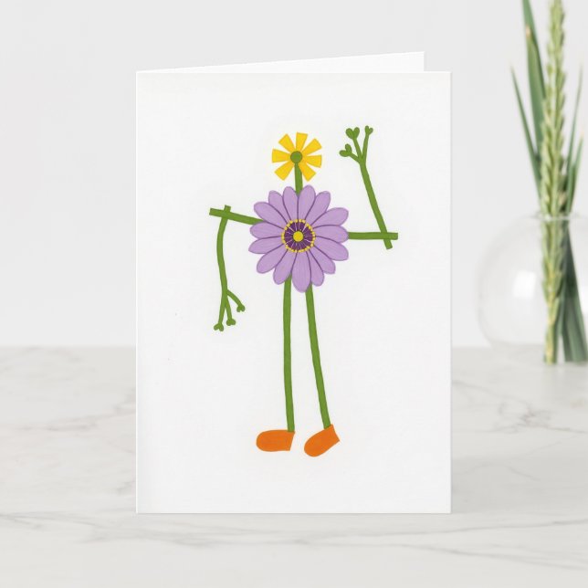 Botanical Mothers Day Figure Card (Front)