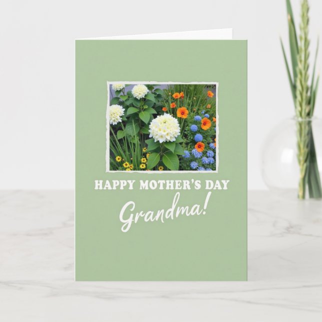 Botanical Mothers Day Grandma Card (Front)