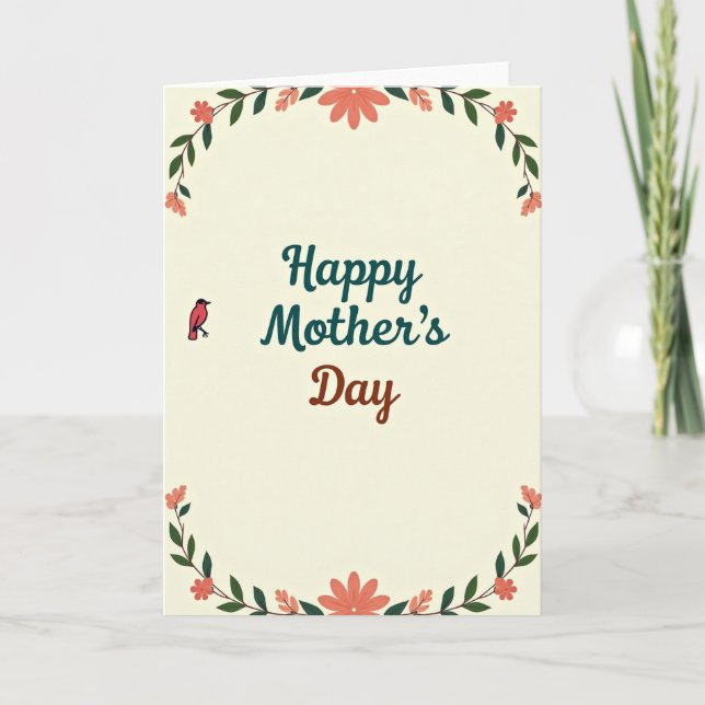 Botanical Mothers Day Look Card (Front)