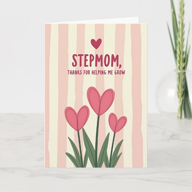 Botanical Mothers Day Love Heart Card (Front)