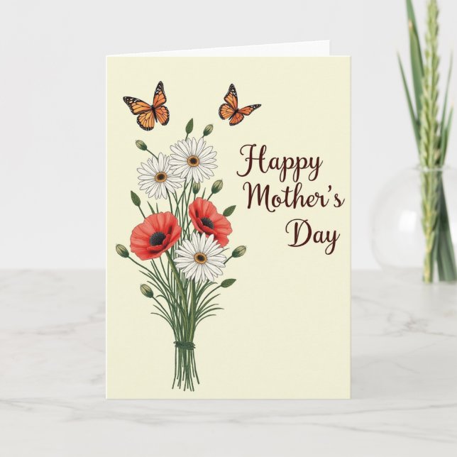 Botanical Mothers Day Loving Card (Front)