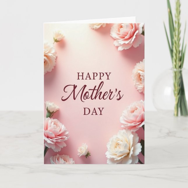 Botanical Mothers Day Thanks Card (Front)