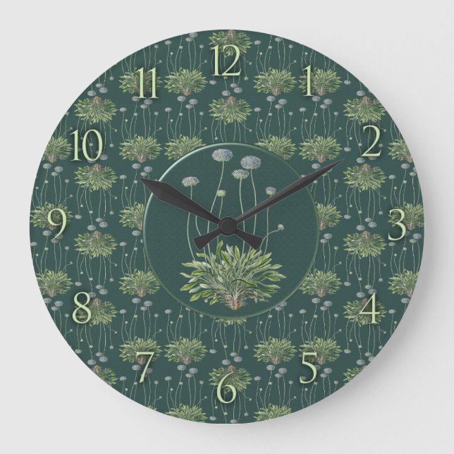 Botanical Motif Large Clock (Front)