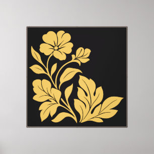 Botanical Mural Wall Art Stretched Canvas Print