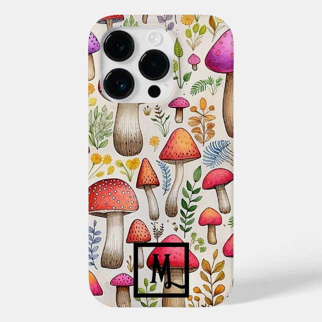 Botanical Mushroom Case-Mate iPhone Case (Back)