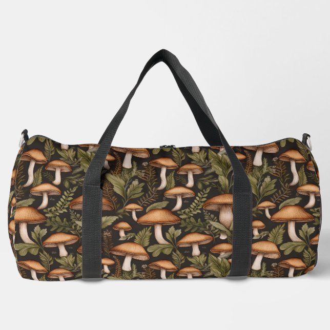 Botanical Mushroom Garden Duffel Bag (Front)