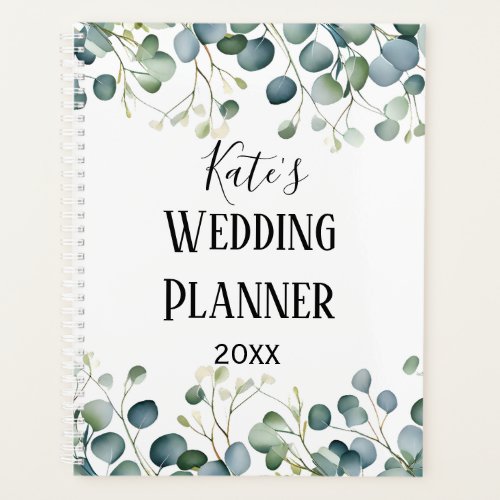 botanical my Wedding planner eucalyptus organizer 