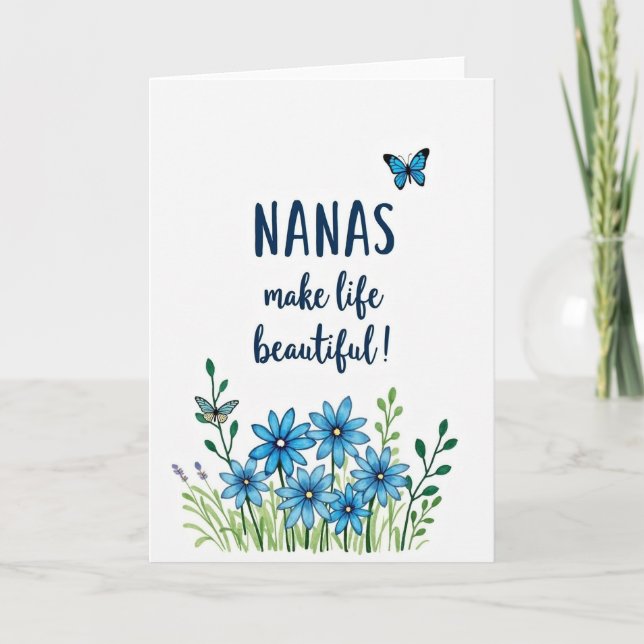 Botanical Nanas Message Card (Front)