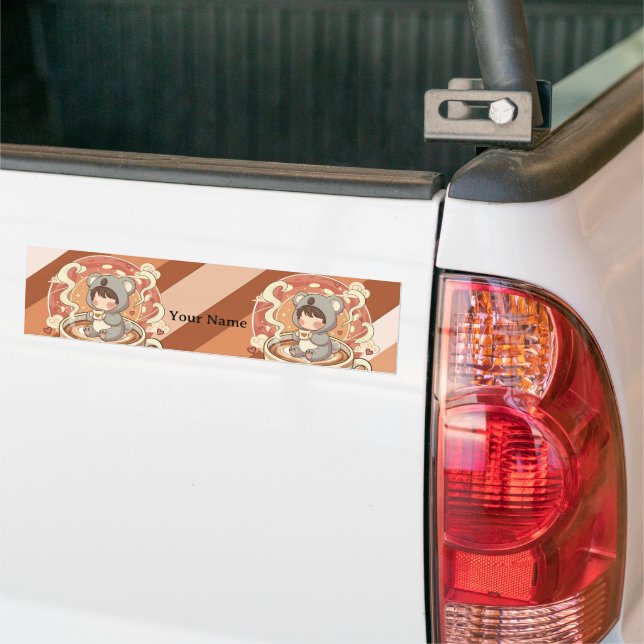  Botanical Nature Lover Chibi Koala Sticker (On Truck)