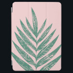 Botanical Nature Tropical Illustration Pink Green iPad Air Cover<br><div class="desc">A modern minimalist pink and green botanical nature illustration of a pretty palm frond.</div>