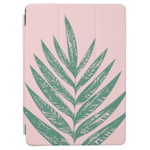 Botanical Nature Tropical Illustration Pink Green iPad Air Cover