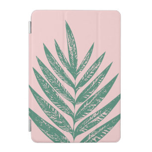 Botanical Nature Tropical Illustration Pink Green iPad Mini Cover
