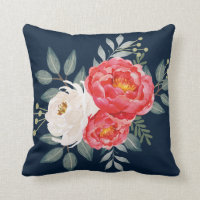 Botanical Navy, Red & Ivory Floral