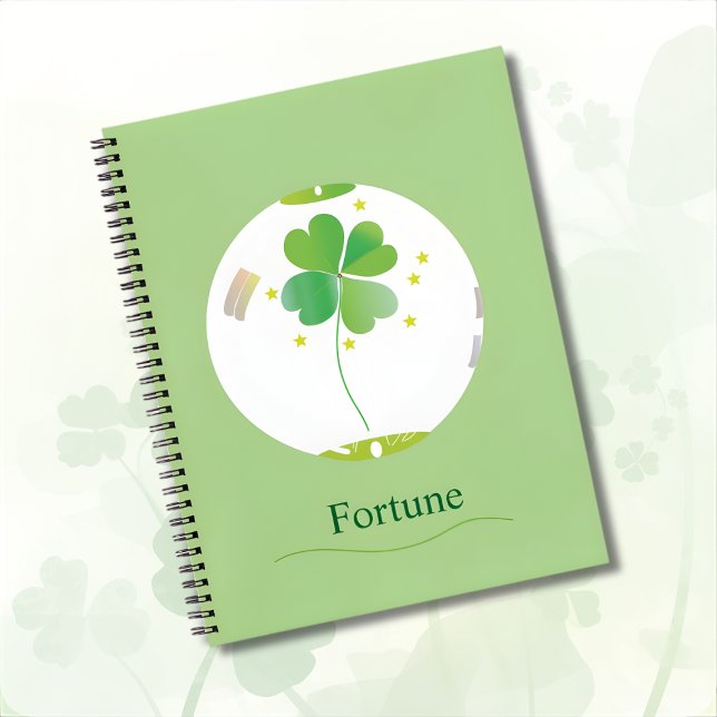 Botanical Notebook – Four-leaf Clover Design (Creator Uploaded)