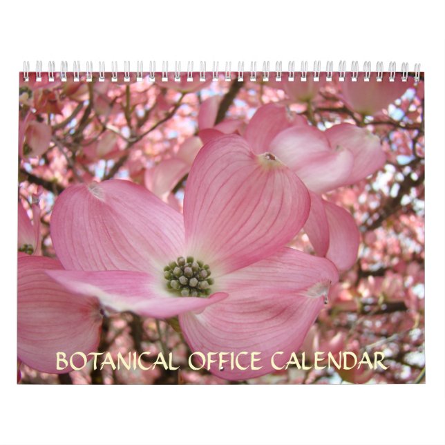 BOTANICAL OFFICE CALENDAR Flowers Gifts Office (Cover)