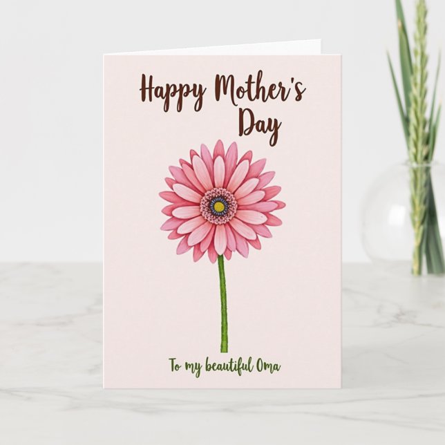 Botanical Oma Mothers Day Card (Front)