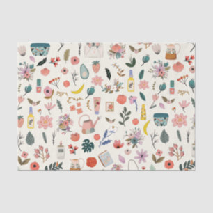 Botanical Organic Beauty Nature Pattern   Tissue Paper