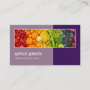 Botanical Organic  Nutrition Coach Appointment Business Card