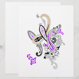 Botanical Paisley Letterhead | Elegant Floral