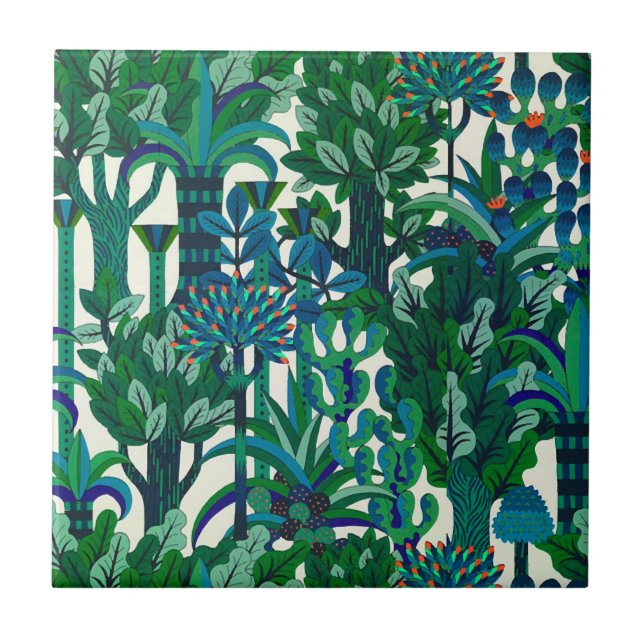 Botanical Paradise   Ceramic Tile (Front)