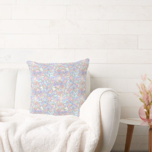 Botanical/Pastel Colors/Abstract/Floral Throw Pillow