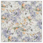 Botanical pastel colors wildflower summer floral fabric