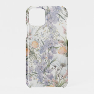 Botanical pastel colors wildflower summer floral iPhone 11 pro case