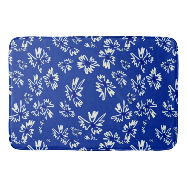 botanical pattern bath mat (Front)