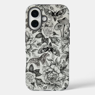 Botanical pattern iPhone 16 case