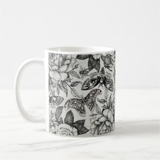 Botanical pattern coffee mug