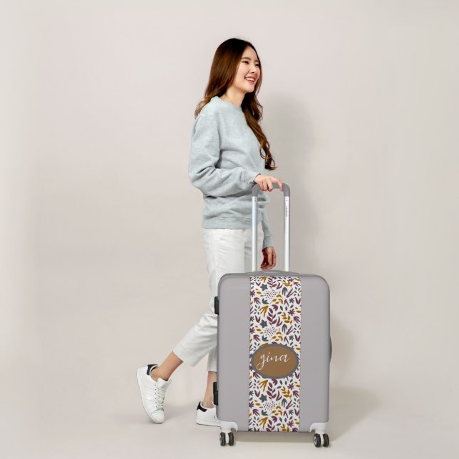 Botanical Pattern Customize Luggage (Scale)