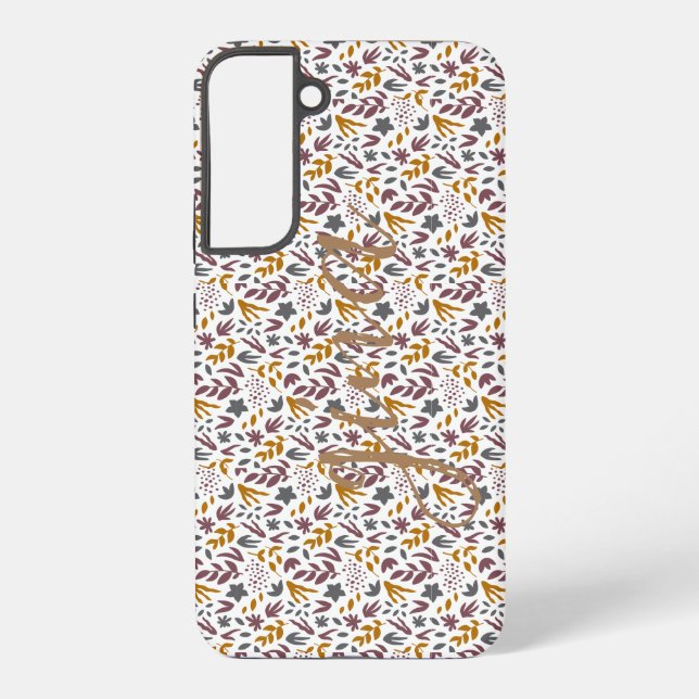 Botanical Pattern Customize Samsung Galaxy Case (Back)
