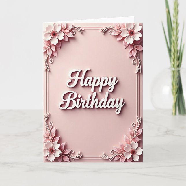 Botanical Pattern Greeting Card (Front)