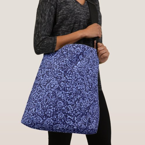 Botanical Pattern in Blue 1 Crossbody Bag