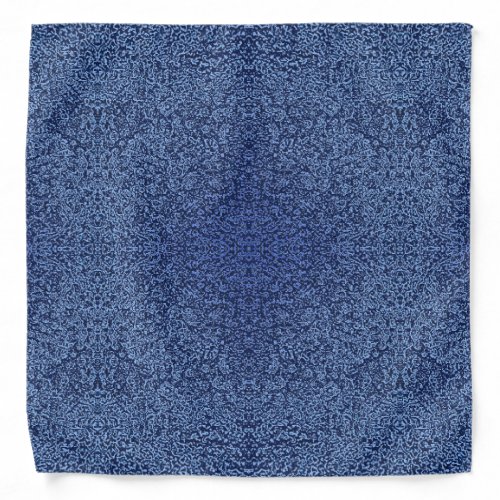 Botanical Pattern in Blue 2 Bandana