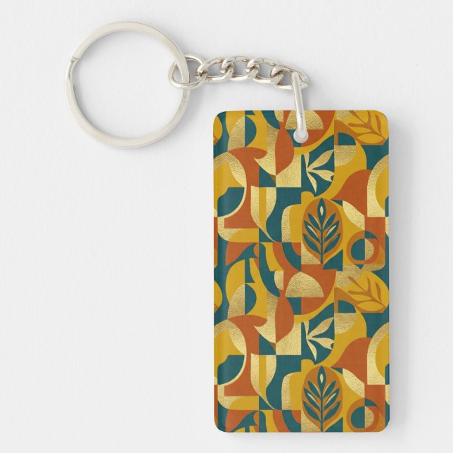 Botanical Pattern Keychain (Front)