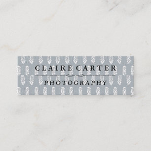Botanical Pattern Photographer Mini Business Card