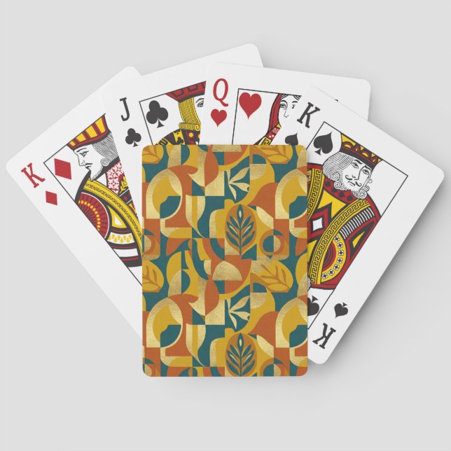 Botanical Pattern Poker Cards (Back)