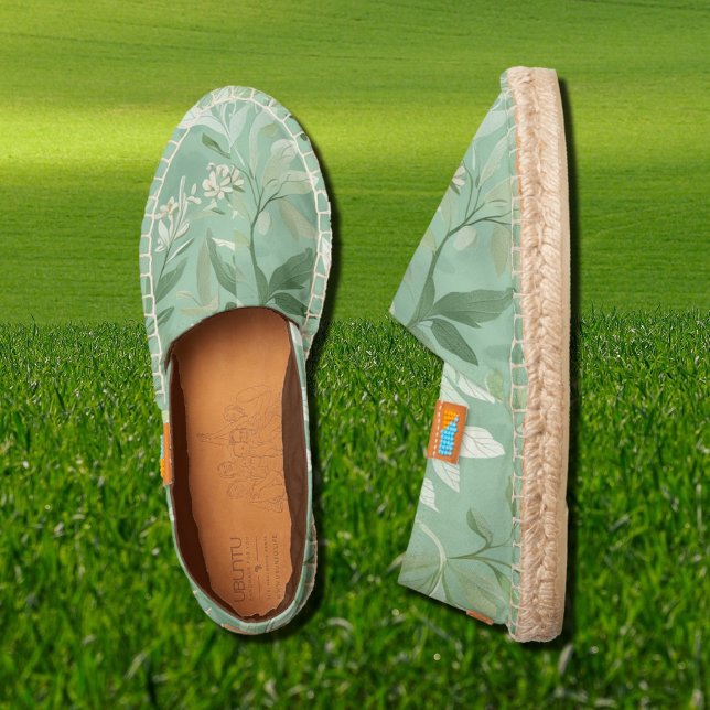 botanical pattern -  subtle  greens espadrilles (Creator Uploaded)