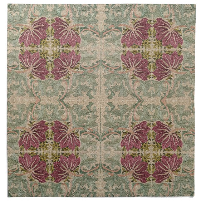 Botanical Pattern - William Morris Cloth Napkin (Front)