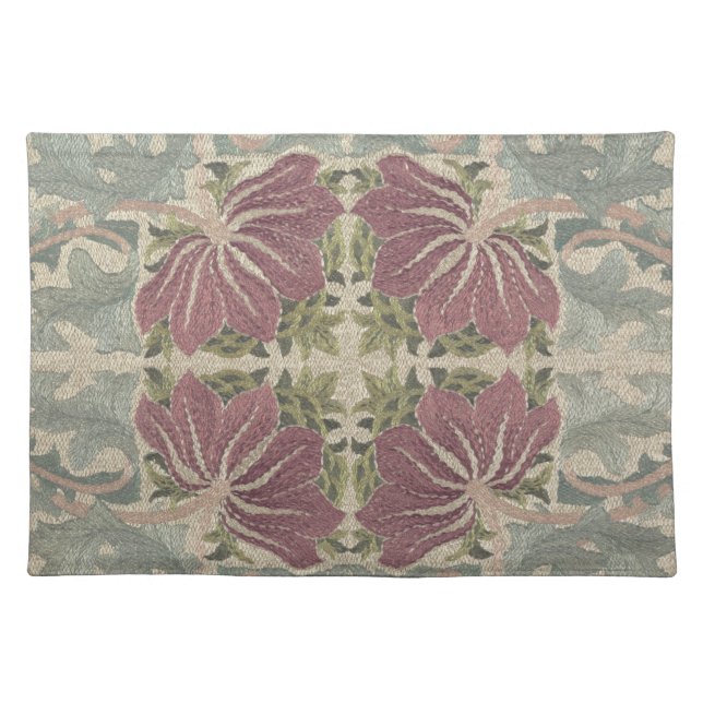 Botanical Pattern - William Morris  Cloth Placemat (Front)