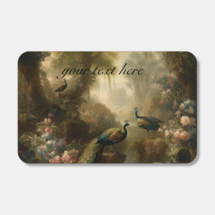 Botanical: peacocks in English garden customizable Matchboxes