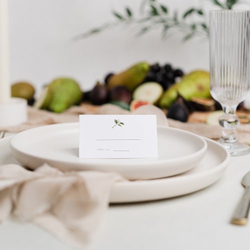 Botanical Pear Blossom Wedding Escort Cards