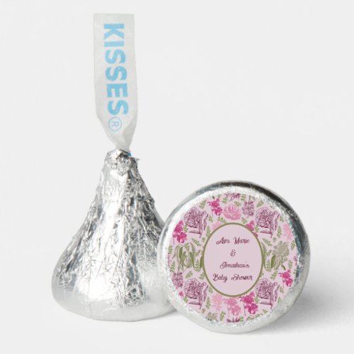 Botanical Peony Eucalyptus Girl Baby Shower  Hersheys Kisses