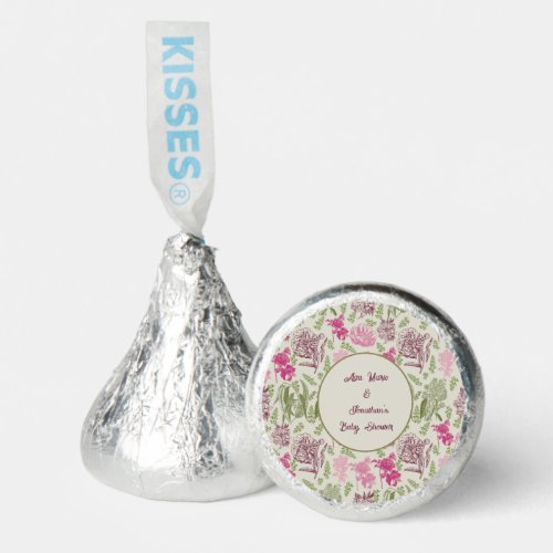 Botanical Peony Eucalyptus Girl Baby Shower  Hersheys Kisses