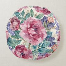 Botanical Peony Watercolor Lavender Blooms Floral