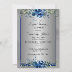 Botanical Petals of Love Bridal Invitation
