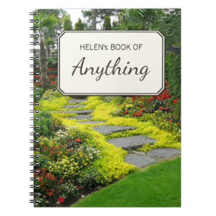 Botanical Photo Motive Personalized Notebook