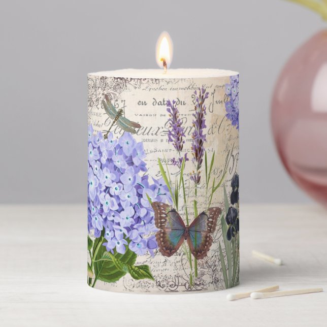 Botanical  pillar candle (In Situ)